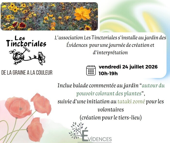 Jardinages artistiques –  résidence créative et tinctoriales au jardin, Tiers-lieu des évidences, Bachy