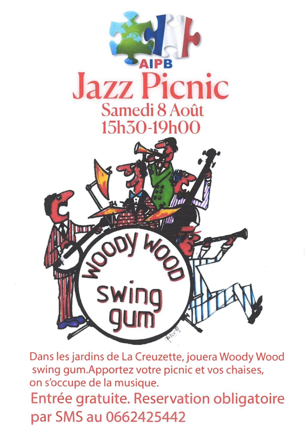 Jazz Picnic avec Woody Wood Swing Gum  Boussac
