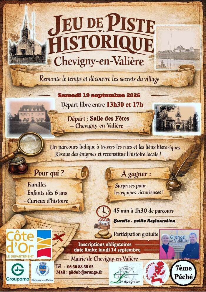 Jeu de piste historique, Chevigny en Valière, Chevigny-en-Valière