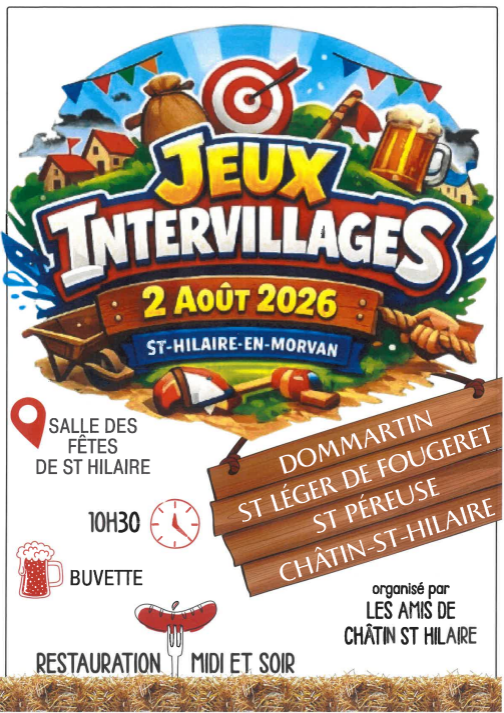 Jeux Intervillages Salle des fêtes Saint-Péreuse