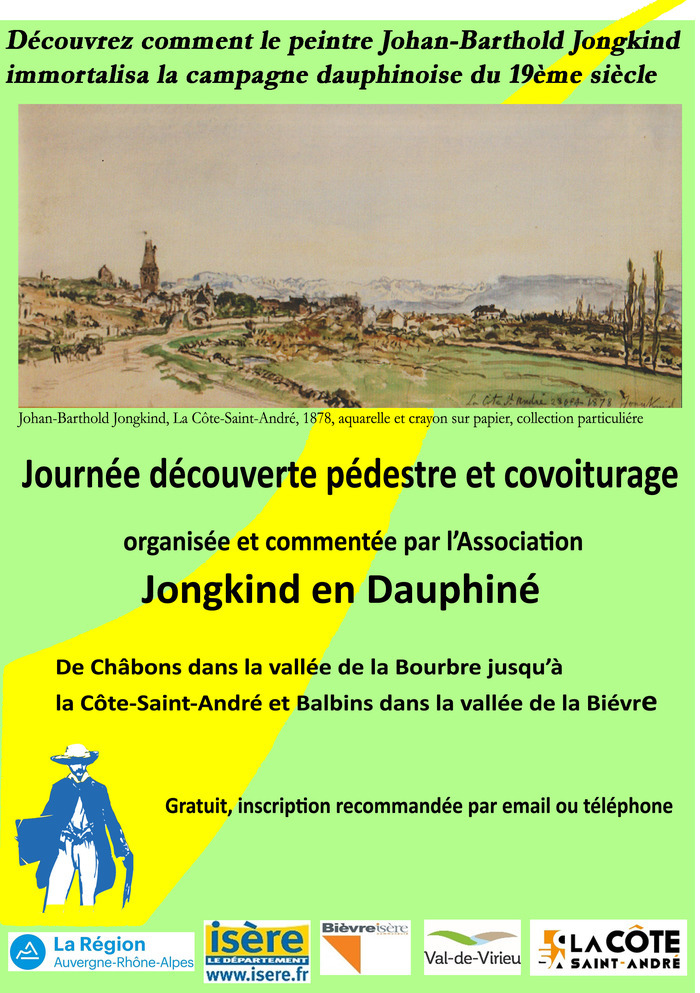 Johan-Barthold Jongkind, un impressionniste en Dauphiné, Place Berlioz à la Côte Saint André, La Côte-Saint-André