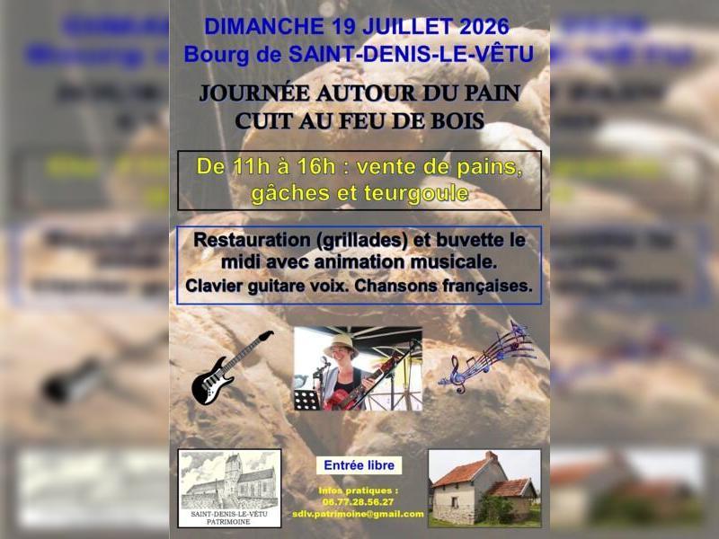 Journée autour du pain cuit à l’ancienne 7e édition Le Bourg Saint-Denis-le-Vêtu
