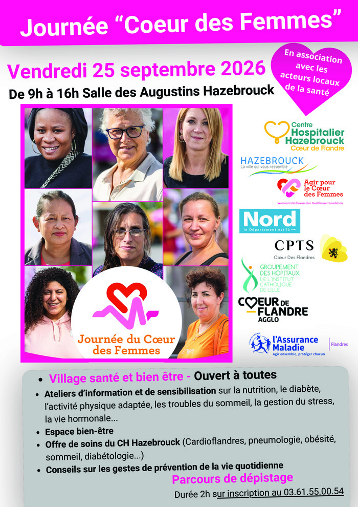 Journée Cœur des femmes, Salle des Augustins, Hazebrouck