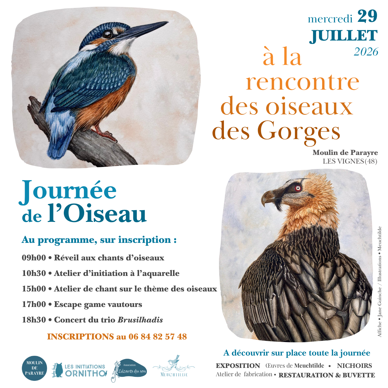 JOURNÉE DE L'OISEAU 1 rue de la tieule Massegros Causses Gorges 2026-07-29