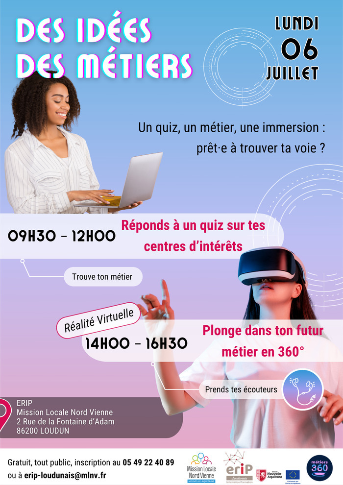 Journée découverte des métiers, MLNV Mission locale Nord Vienne (Loudun), Loudun