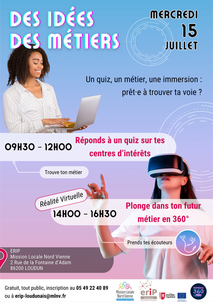 Journée découverte des métiers, MLNV Mission locale Nord Vienne (Loudun), Loudun