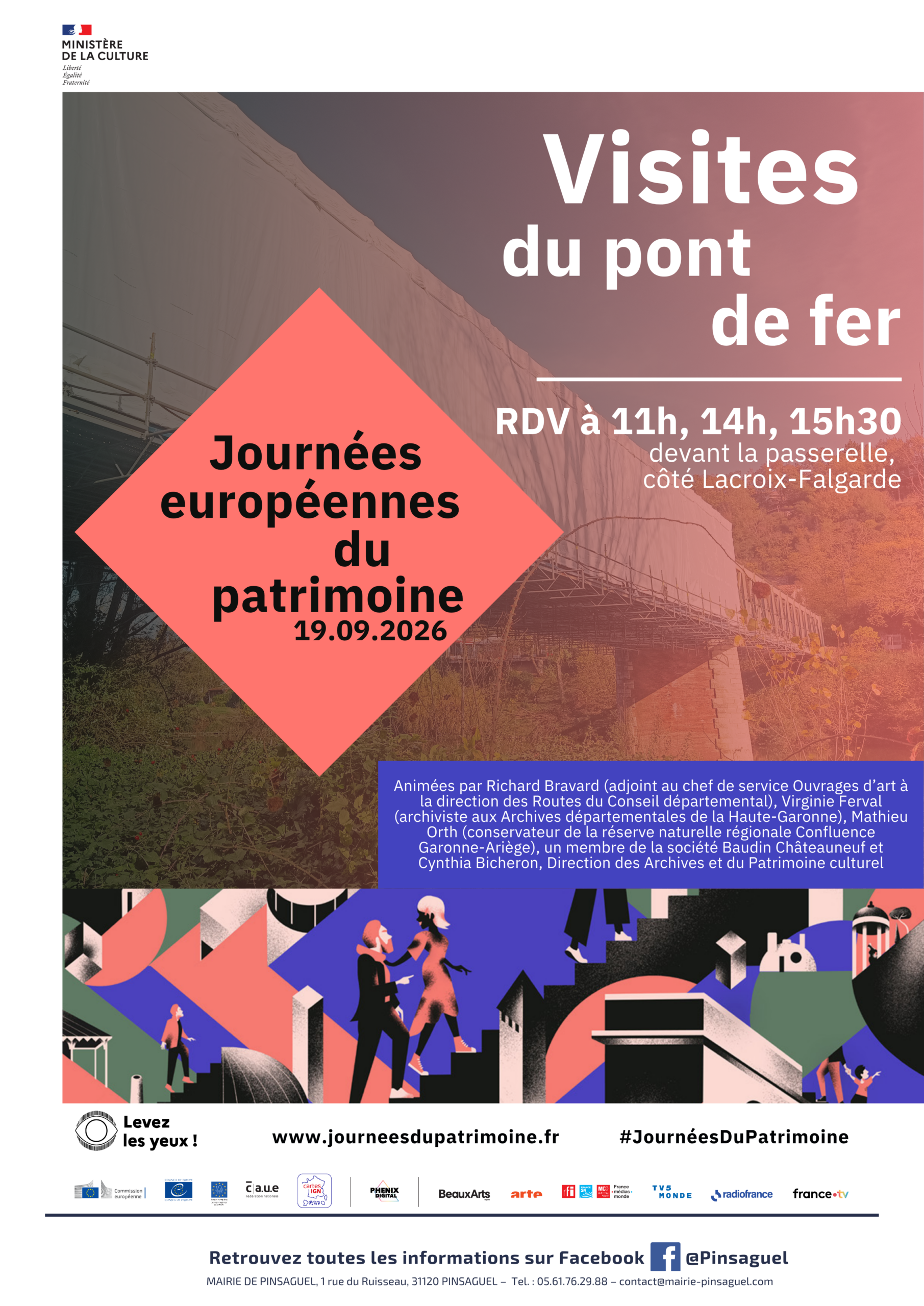 JOURNÉE DU PATRIMOINE, LE PONT DE FER JOURNÉE DU PATRIMOINE, VISITE DU PONT DE FER Lacroix-Falgarde