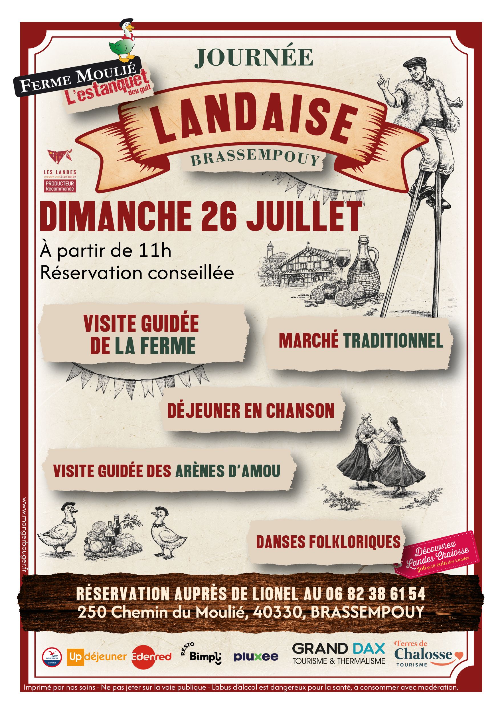 Journée Landaise L'Estanquet Deu Guit Ferme Moulié Brassempouy 2026-07-26