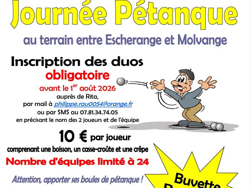 Journée Pétanque  Escherange