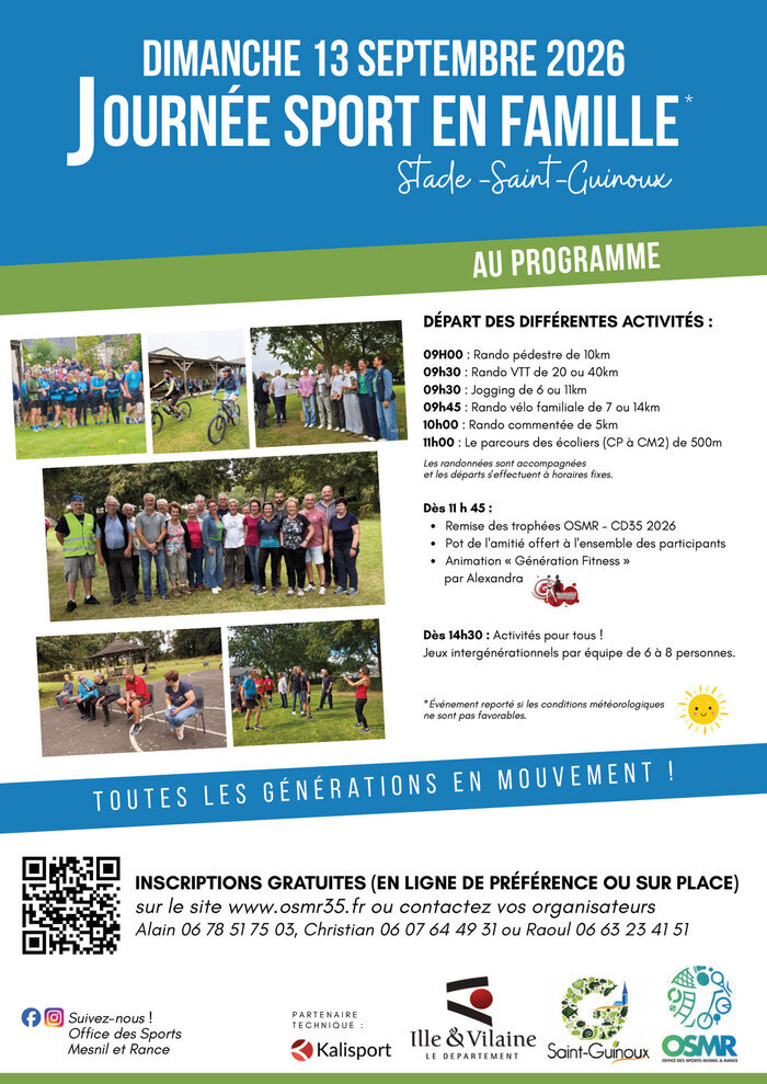 Journée Sports en famille, Stade de Saint-Guinoux, Saint-Guinoux