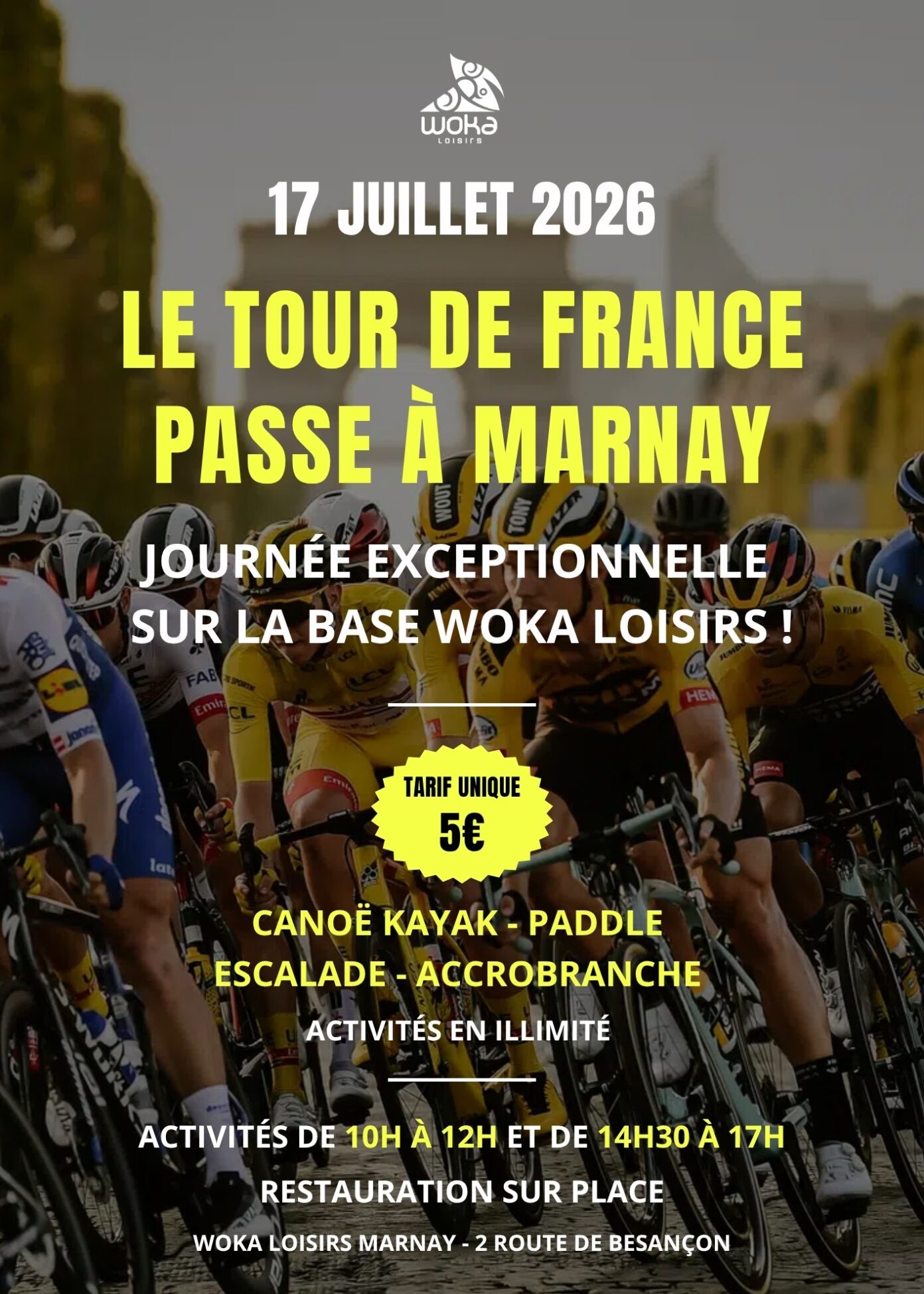 Journée Tour de France à la base Woka Woka Loisirs Cult