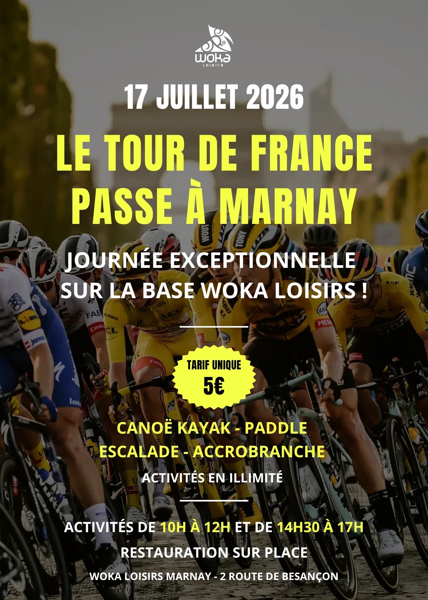 Journée Tour de France à la base Woka Route de Besançon Cult 2026-07-17