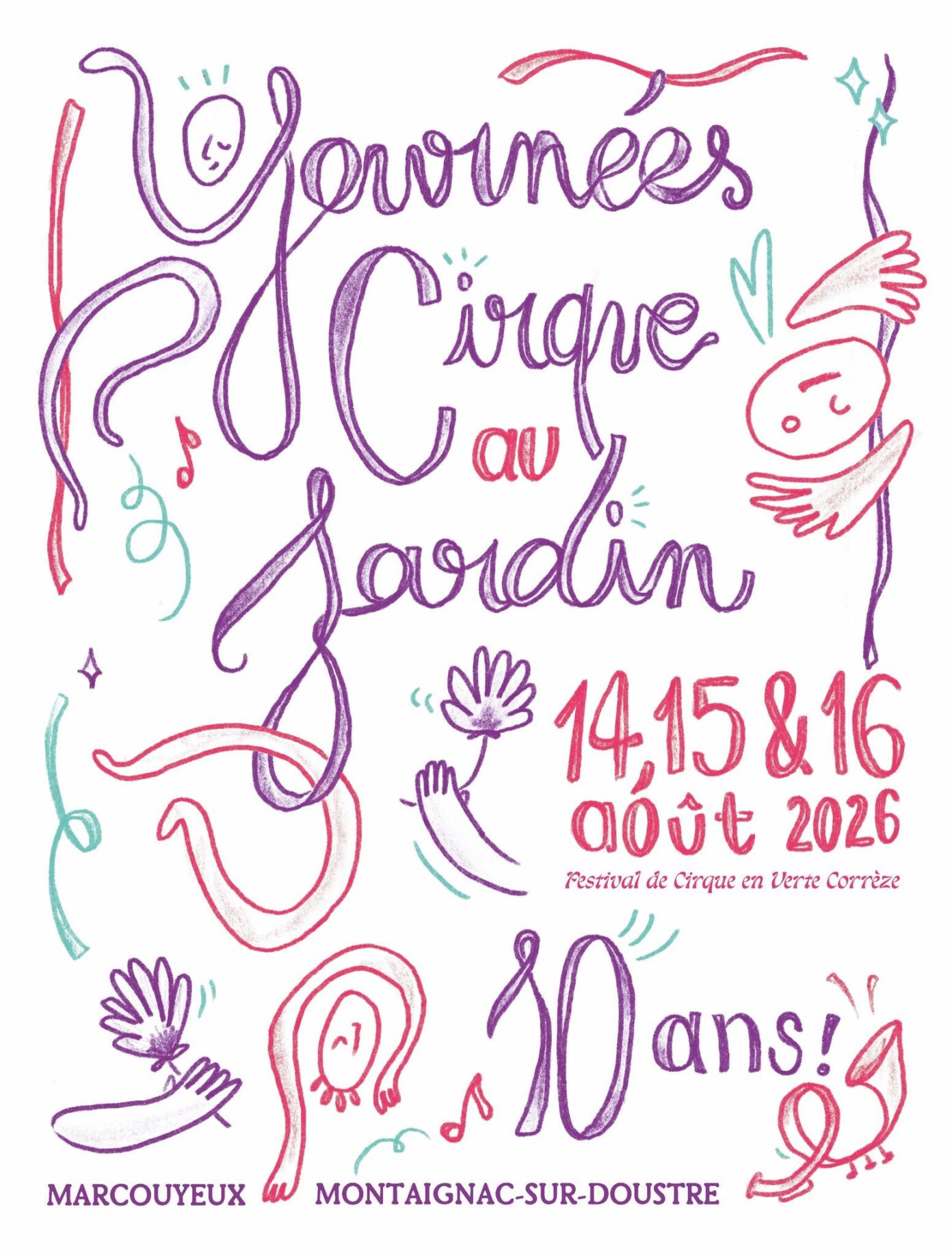 Journées Cirque au jardin Marcouyeux Montaignac-sur-Doustre