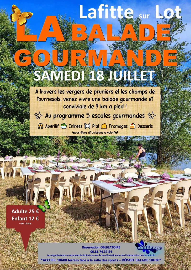 La Balade Gourmande complet Lafitte-sur-Lot