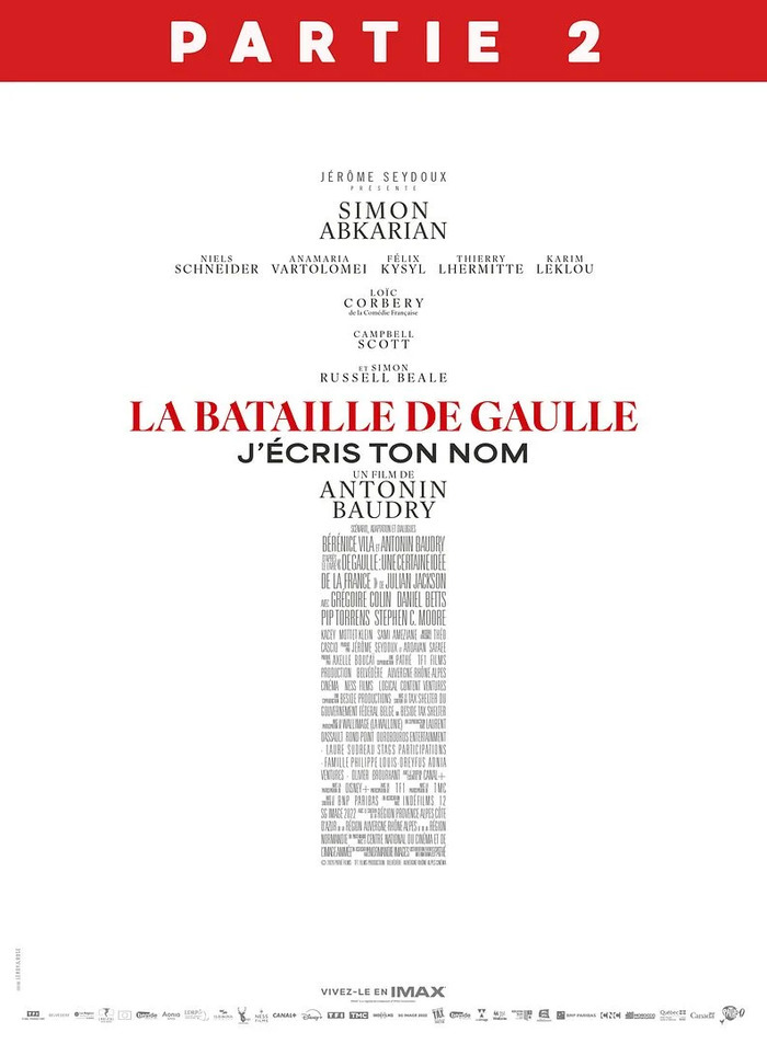 LA BATAILLE DE GAULLE PARTIE 2 J’ECRIS TON NOM, Cinéma Le Dunois Beaugency, Beaugency