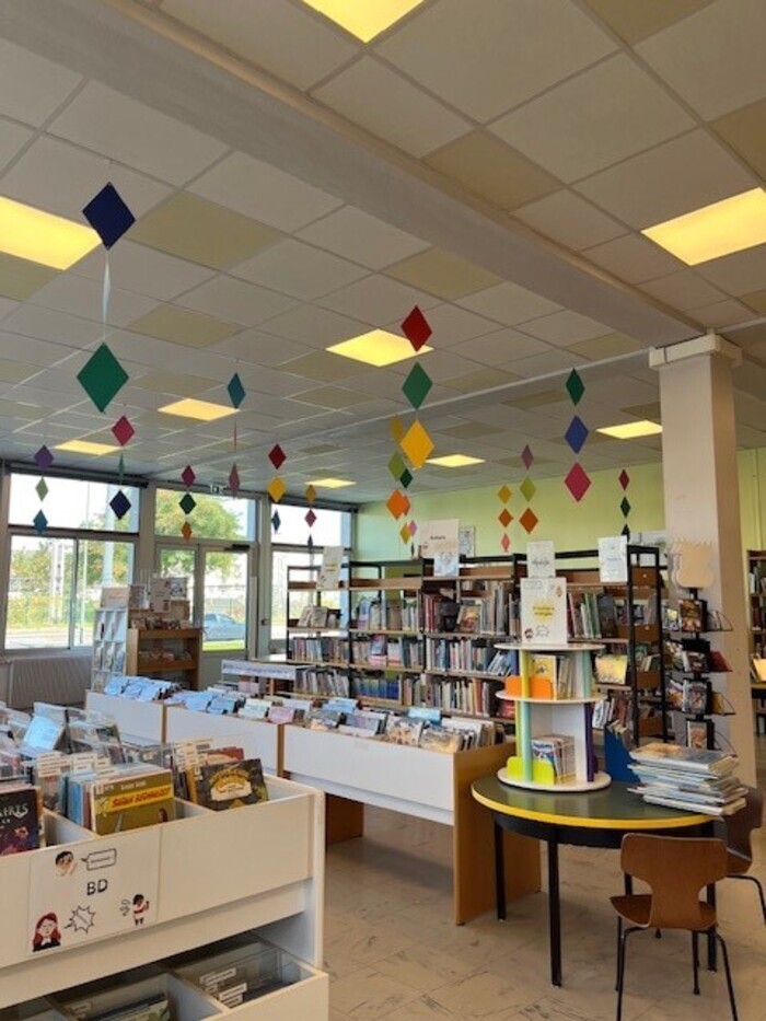 La bibliothèque des Rives du Cher dans son quartier Bibliothèque des Rives du Cher Tours