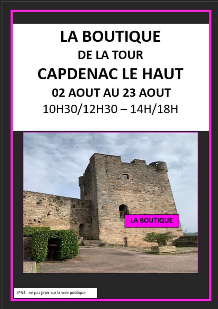 La boutique de la Tour à Capdenac le Haut Capdenac