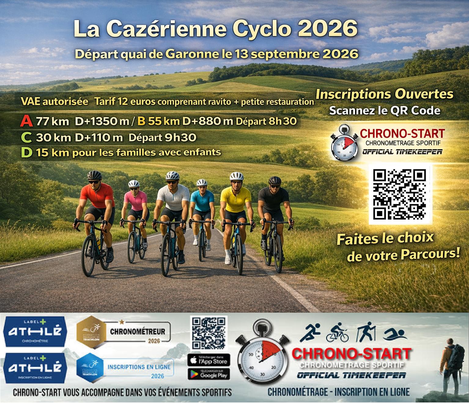 LA CAZERIENNE CYCLO 1 Rue du Quai Notre-Dame Cazères 2026-09-13
