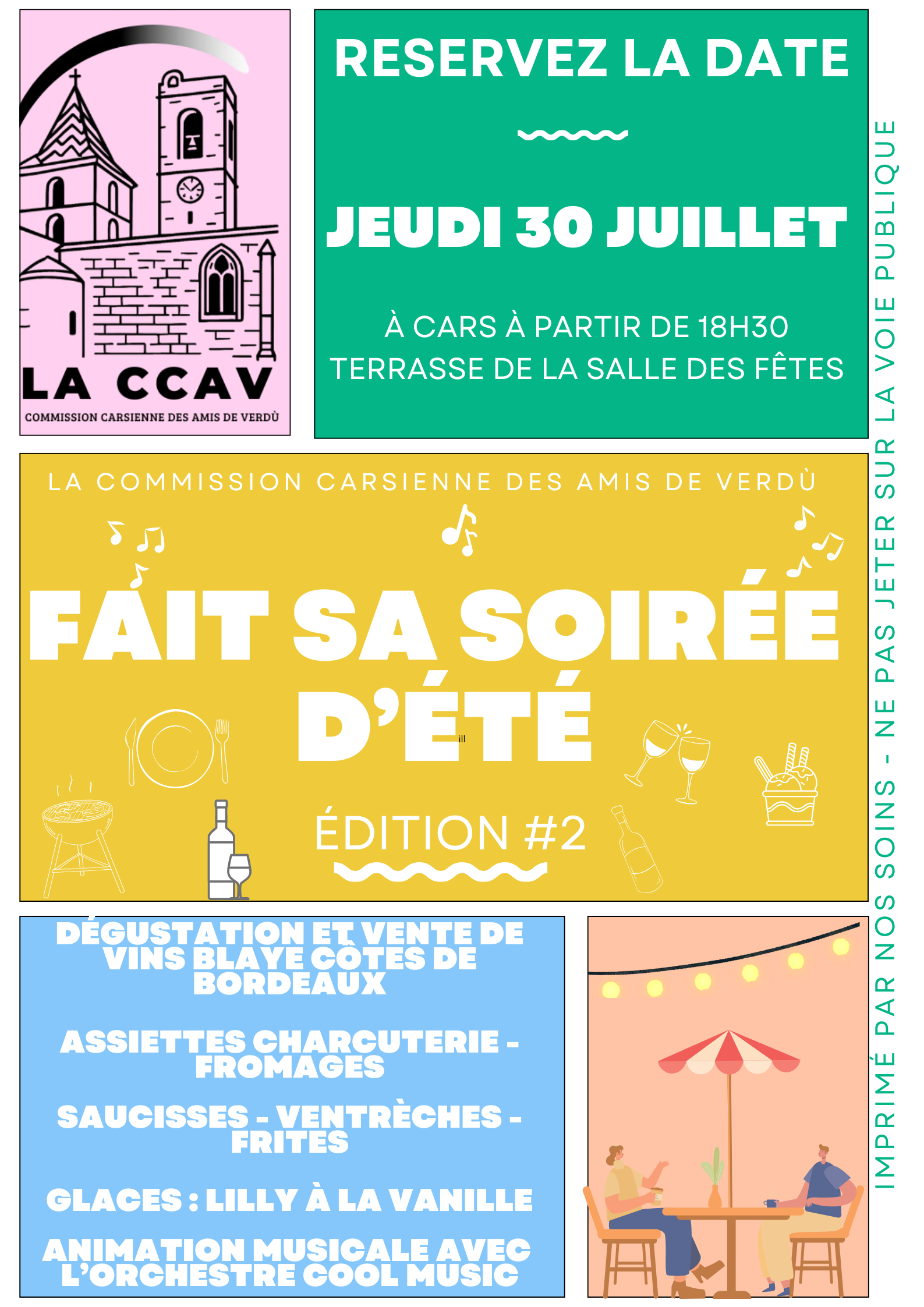 La CCAV fait sa soirée d'été Salle des fêtes Cars 2026-07-30