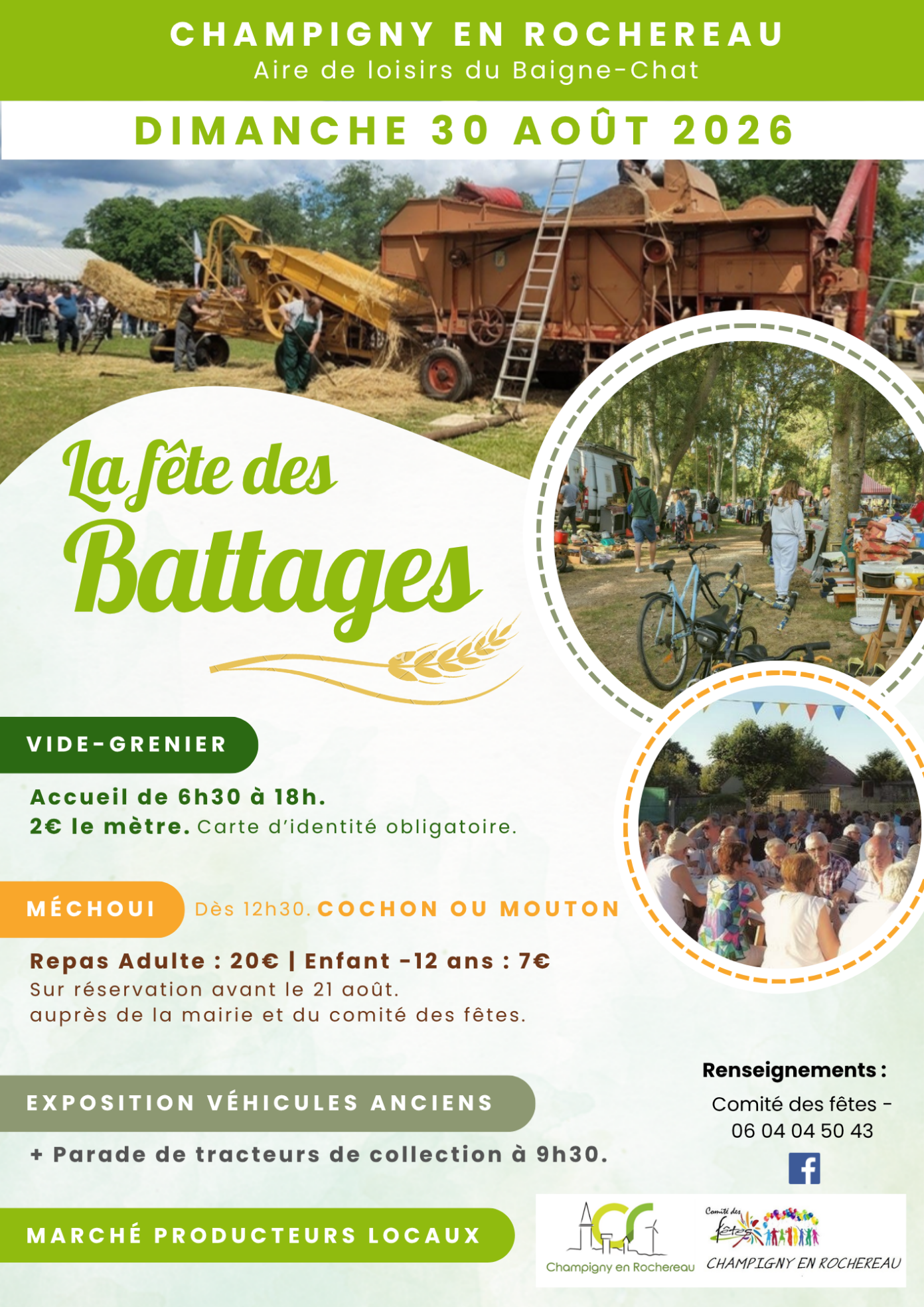 La fête des battages Champigny en Rochereau