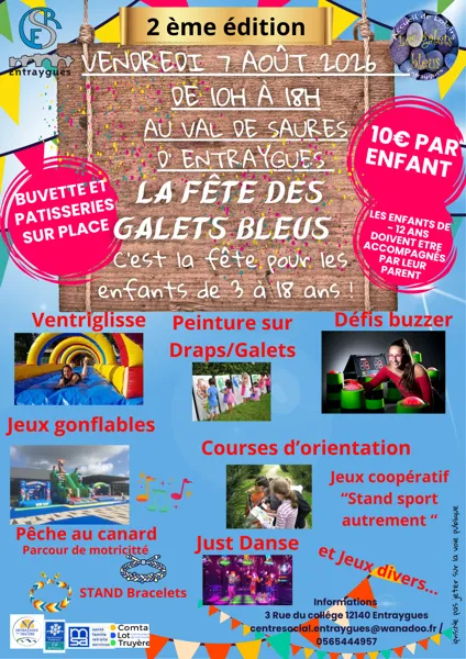 La fête des Galets bleus Entraygues-sur-Truyère