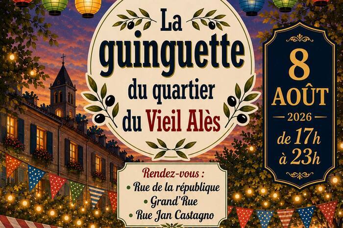 La guinguette du quartier du Vieil Alès Centre-ville d'Alès Alès