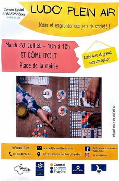 La LudO’Plein air à Saint-Côme d’Olt Saint-Côme-d’Olt
