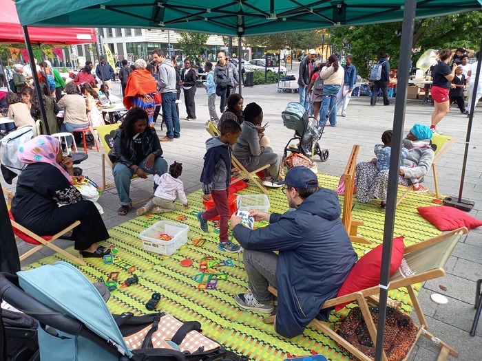 La ludothèque en plein air !, Agora du clair Détour, Rennes
