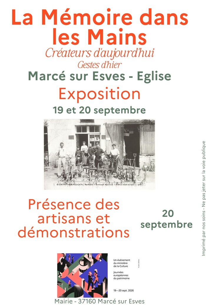 La mémoire dans les mains – Créateurs d&rsquo;aujourd&rsquo;hui, gestes d&rsquo;hier, Église Saint-Martin, Marcé-sur-Esves