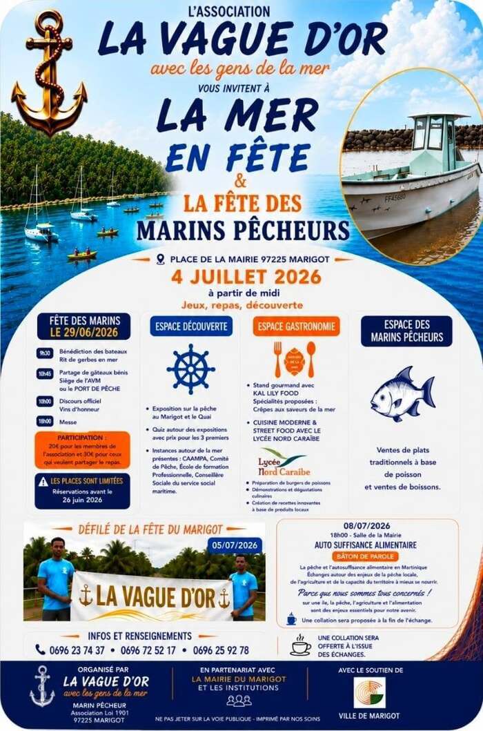 LA MER EN FÊTE & LA FÊTE DES MARINS PÊCHEURS, Le Marigot, Le Marigot