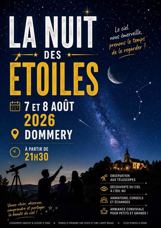 La nuit des étoiles Dommery Observatoire de Dommery Dommery