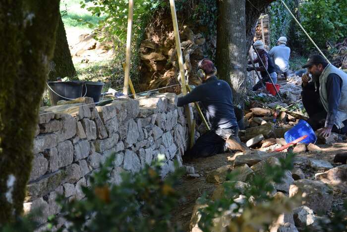 La pierre sèche : un savoir-faire patrimonial en action, Site abbatial de Saint-Maurice, Clohars-Carnoët