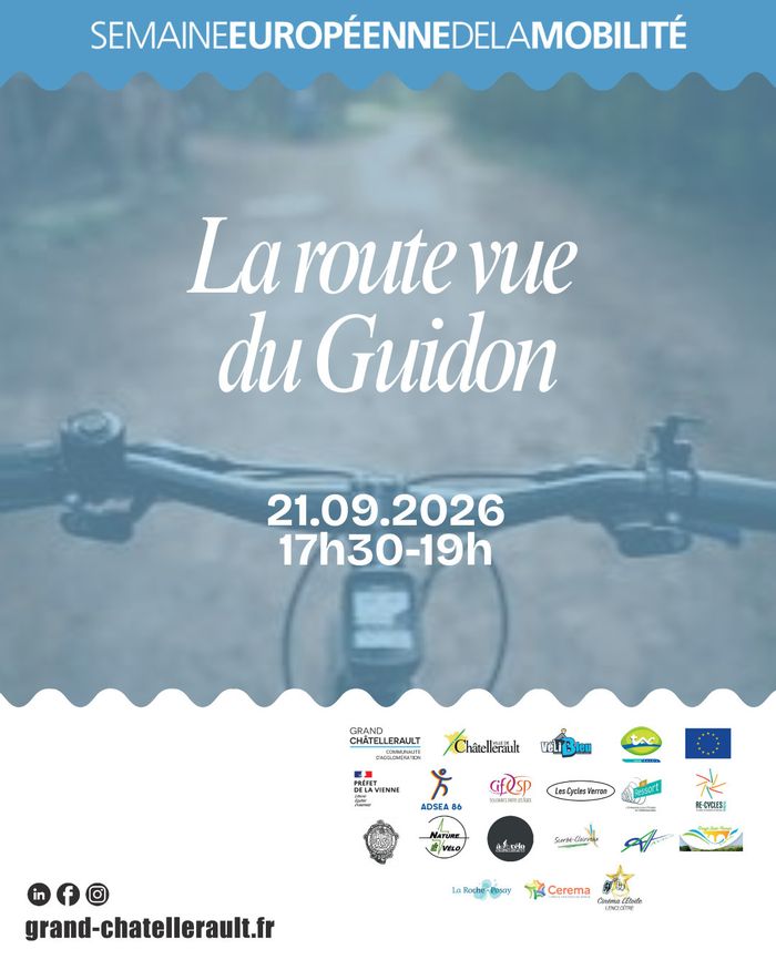 La route vue du Guidon Salle Henri Denard Châtellerault