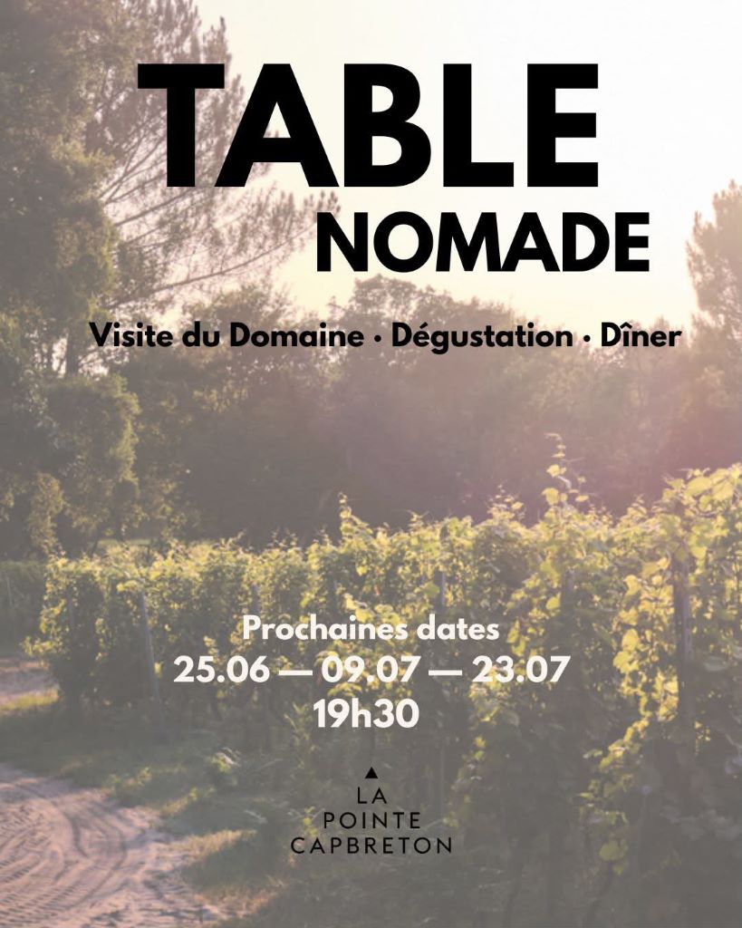 La Table Nomade Domaine de la Pointe Lieu dit la Pointe Capbreton