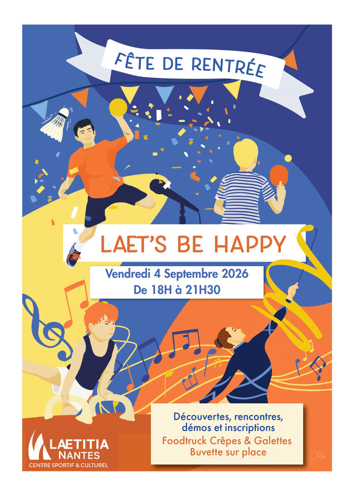 Laet&rsquo;s Be Happy 2026 Centre Sportif et Culturel La Laëtitia Nantes