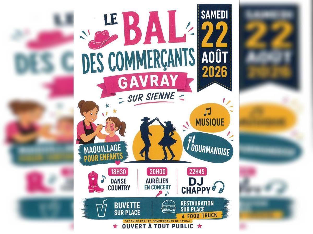 Le Bal des commerçants Gavray Gavray-sur-Sienne 2026-08-22
