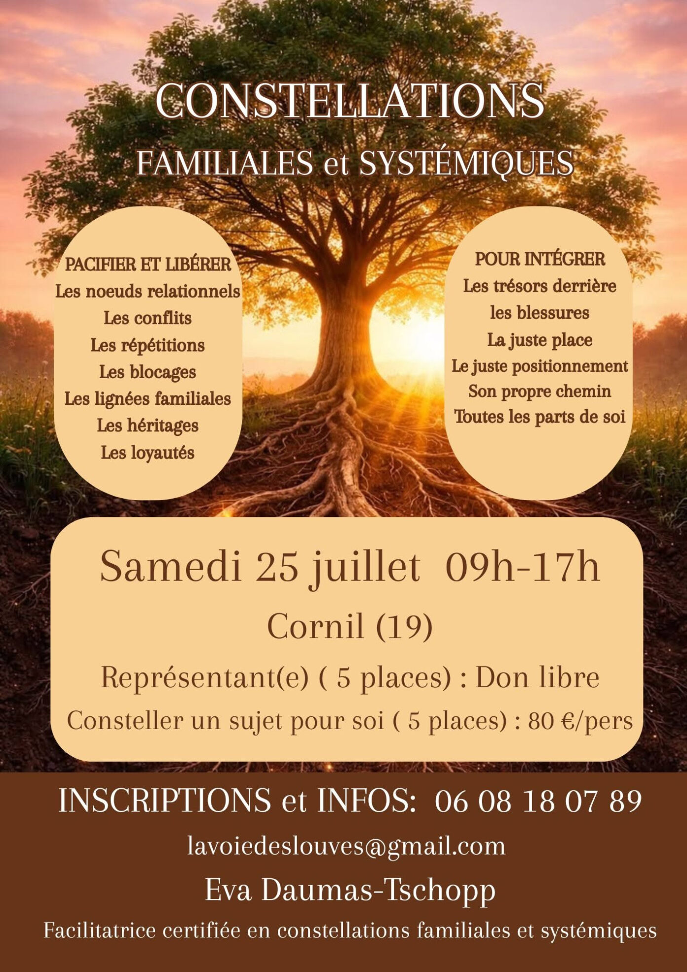 Le Battement d’Ailes Journée de constellations familiales Lieu-dit Lauconie Cornil