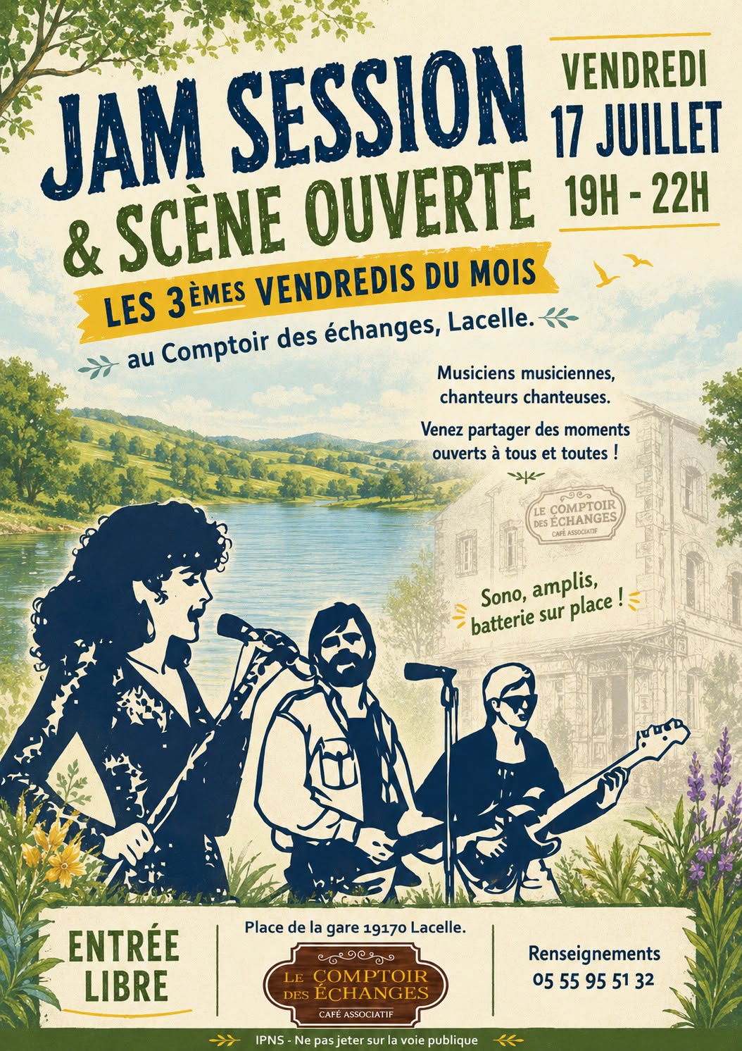 Le Comptoir des Echanges Jam session & scène ouverte  Lacelle