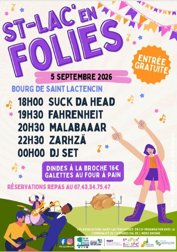 Le festival Saint-Lac&rsquo; en folie  Saint-Lactencin