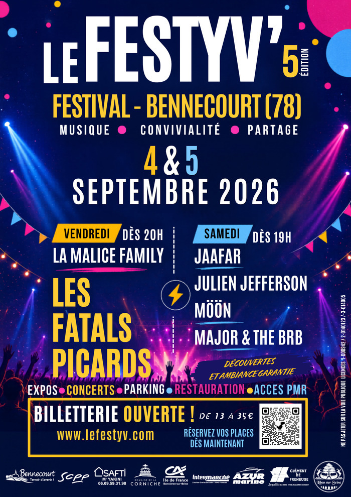 LE FESTYV’ 2026 – Jour 2 : Découvertes & Musiques Actuelles, Stade Aurélien Bazin 78270 Bennecourt, Bennecourt