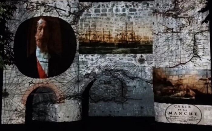 Le four à chaux s'illumine : vidéoprojection monumentale Four à chaux de La Tour-sur-Orb La Tour-sur-Orb