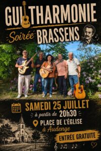 Le groupe guitharmonie interprète Brassens Audenge