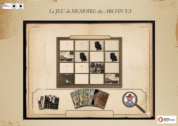 Le jeu de mémoire des archives, Archives départementales d’Eure-et-Loir, Mainvilliers