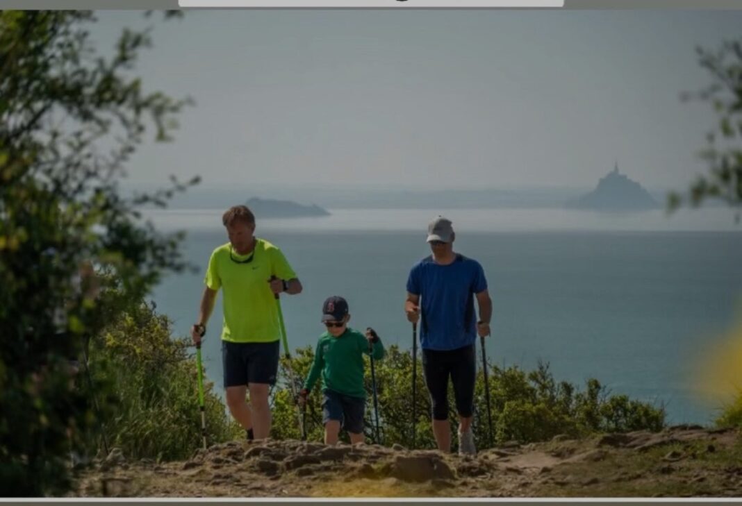 Le Mont Saint-Michel autrement testez les bâtons dynamique BungyPump pour une marche active et ludique Magasin Bik’in Baie Beauvoir