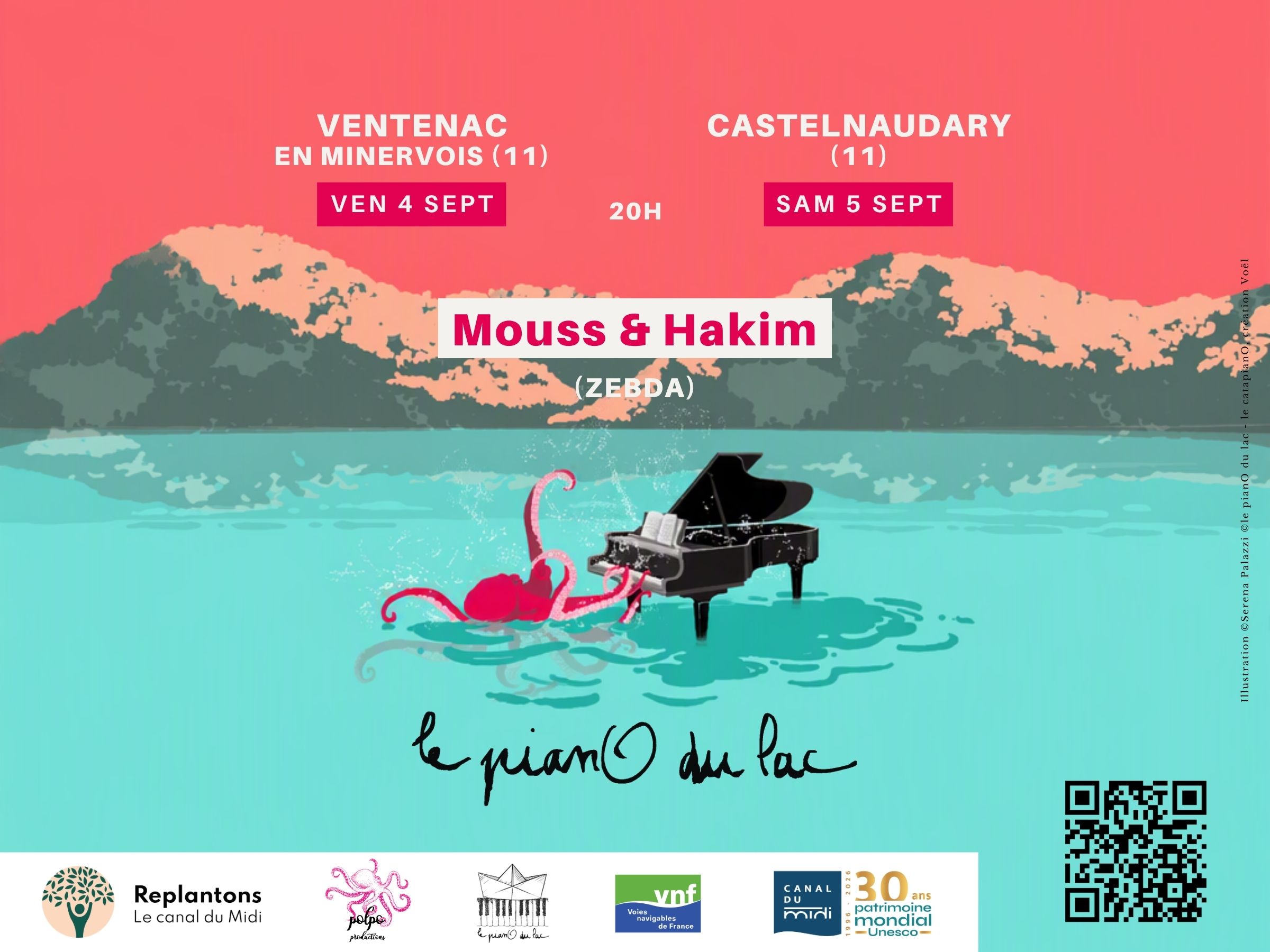 LE PIANO DU LAC MOUSS ET HAKIM Quai Edmond Combes Castelnaudary 2026-09-05