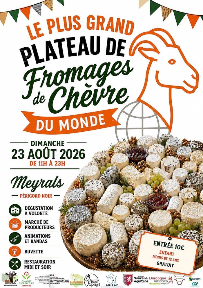 Le plus grand plateau de fromages de chèvre du monde Ferme La chèvre et le chou Meyrals