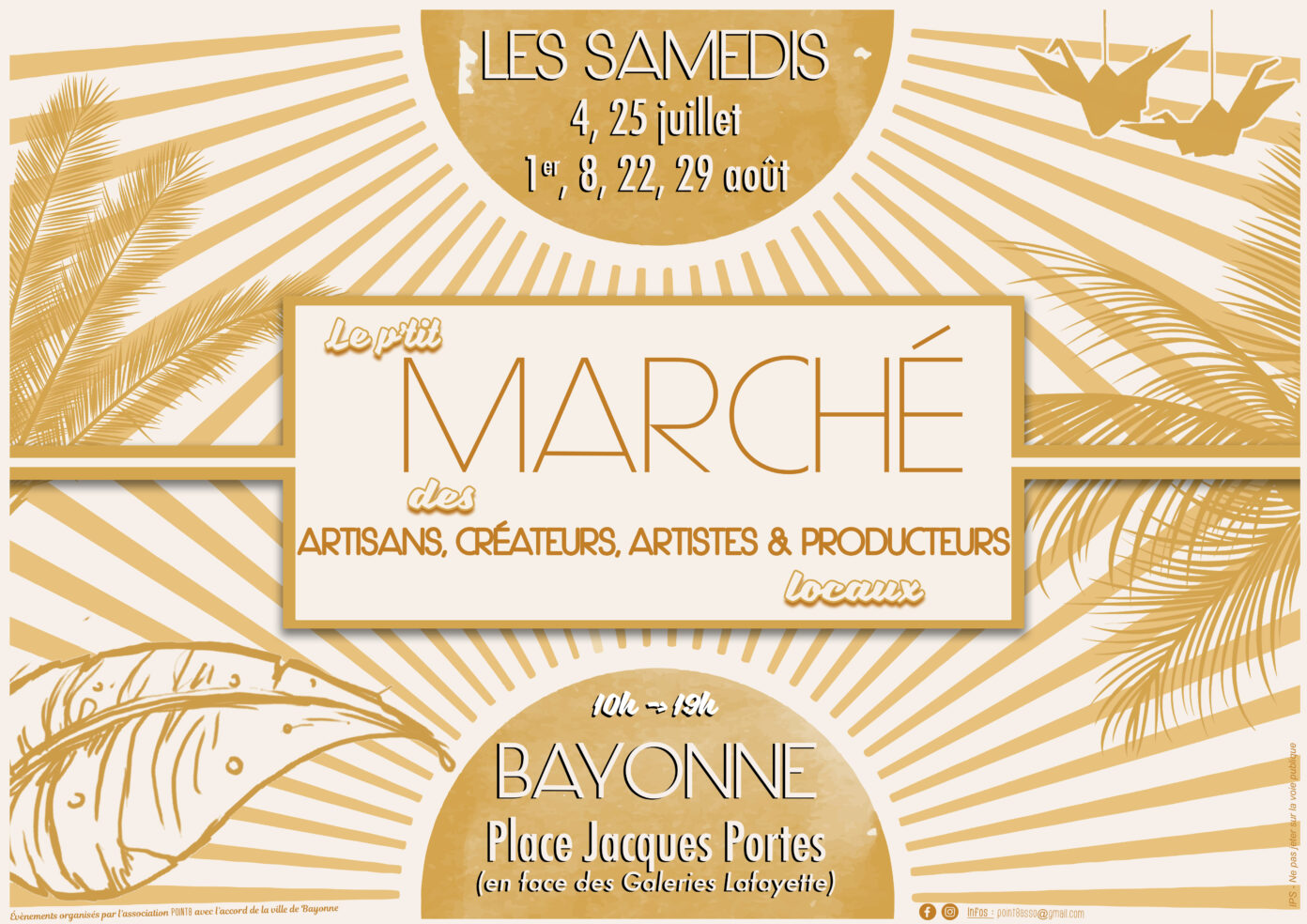 Le p’tit marché des artisans, créateurs, artistes et producteurs locaux Bayonne