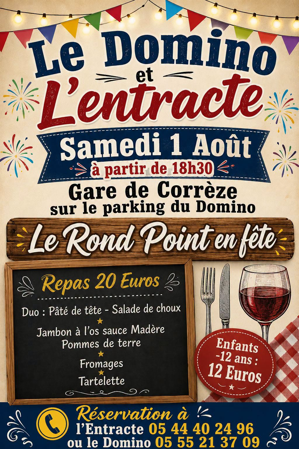 Le Rond Point en fête Parking Domino Saint-Priest-de-Gimel