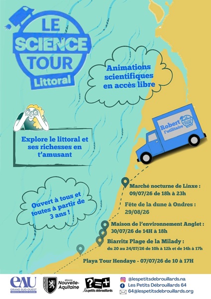 Le Science Tour Littoral Plage de la Milady Biarritz