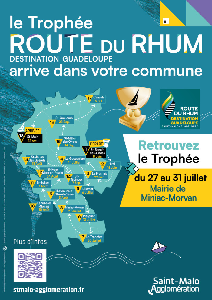 Le Trophée Route du Rhum, Mairie de Miniac-Morvan, Miniac-Morvan